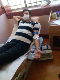 حضور پزشکیاران وجامعه ورزش شهرستان کازرون فارس در پویش اهدا خون