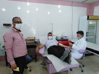 حضور جامعه ورزش شهرستان خنج استان فارس در پویش اهدا خون
