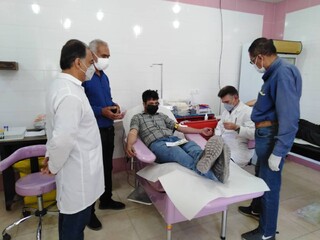 حضور جامعه ورزش شهرستان خنج استان فارس در پویش اهدا خون