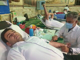 حضور جامعه ورزش شهرستان کوار استان فارس در پویش اهدا خون