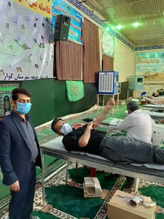 حضور جامعه ورزش شهرستان کوار استان فارس در پویش اهدا خون