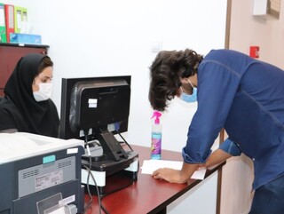 انجام معاینات پزشکی از تیم اعزامی کاراته فارس به رقابتهای کشوری توسط هیات پزشکی ورزشی فارس