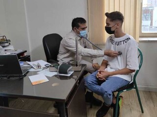 معاینات پزشکی دانش آموزان تربیت بدنی کرمان