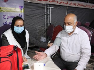 ایستگاه رایگان تندرستی به مناسبت هفته تربیت بدنی