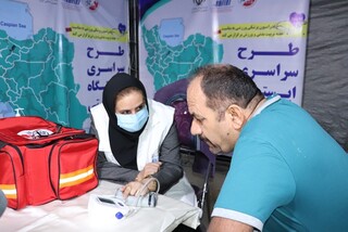 ایستگاه رایگان تندرستی به مناسبت هفته تربیت بدنی