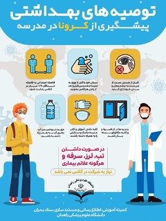 پیشگیری از کرونا در مدارس