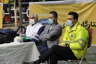 گزارش تصویری : پوشش پزشکی ورزشی مسابقات لیگ برتر کشتی آزاد