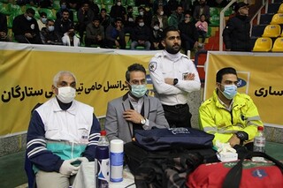 گزارش تصویری : پوشش پزشکی ورزشی مسابقات لیگ برتر کشتی آزاد