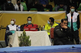 گزارش تصویری : پوشش پزشکی ورزشی مسابقات لیگ برتر کشتی آزاد