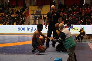 گزارش تصویری : پوشش پزشکی ورزشی مسابقات لیگ برتر کشتی آزاد