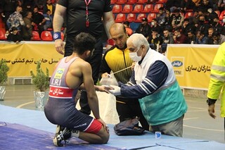گزارش تصویری : پوشش پزشکی ورزشی مسابقات لیگ برتر کشتی آزاد