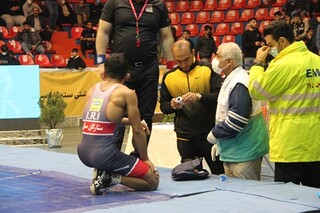 گزارش تصویری : پوشش پزشکی ورزشی مسابقات لیگ برتر کشتی آزاد
