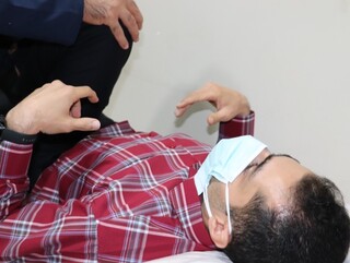 ارائه خدمات درمانی به سعیدرضا کیخا کاپیتان تیم ملی ژیمناستیک،در هیات پزشکی ورزشی فارس