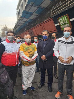 حضور خادمان پزشکی ورزشی در همایش پیاده روی گرامیداشت سردار دل ها