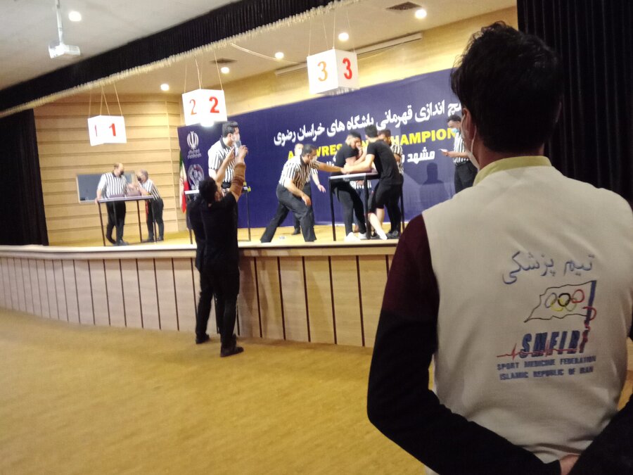پوشش پزشکی مسابقات مچ اندازی قهرمانی باشگاه های خراسان‌رضوی