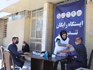 ایستگاه رایگان تندرستی هیات پزشکی ورزشی فارس
