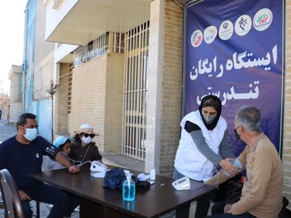 ایستگاه رایگان تندرستی هیات پزشکی ورزشی فارس