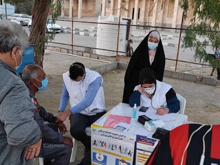 ایستگاه رایگان تندرستی هیات پزشکی ورزشی استان هرمزگان