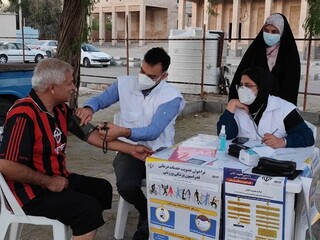 ایستگاه رایگان تندرستی هیات پزشکی ورزشی استان هرمزگان