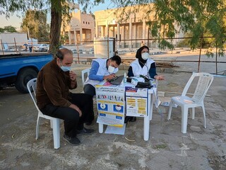 ایستگاه رایگان تندرستی هیات پزشکی ورزشی استان هرمزگان