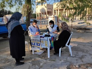 ایستگاه رایگان تندرستی هیات پزشکی ورزشی استان هرمزگان