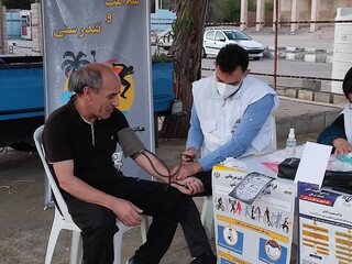 ایستگاه رایگان تندرستی هیات پزشکی ورزشی استان هرمزگان