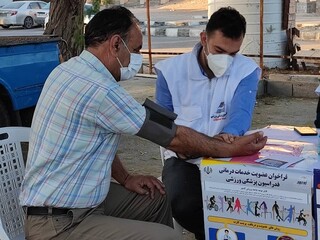 ایستگاه رایگان تندرستی هیات پزشکی ورزشی استان هرمزگان