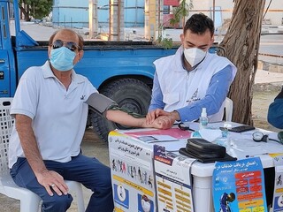 ایستگاه رایگان تندرستی هیات پزشکی ورزشی استان هرمزگان