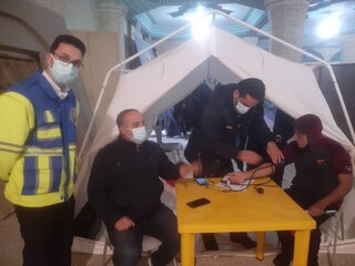 اجرای طرح سراسری ایستگاه تندرستیتوسط هیات پزشکی ورزشی استان مازندران ،شهرستان بابلسر. با حضور رئیس هیات جناب دکترکیومرث آقایی بهمراه مسئول نظارت و بازرسی هیات پزشکی ورزشی شهرستان بابلسر