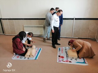 برگزاری کارگاه کمکهای اولیه در شهرستان بوکان مورخ۱۴۰۰/۱۲/۲۲ توسط هیئت پزشکی ورزشی