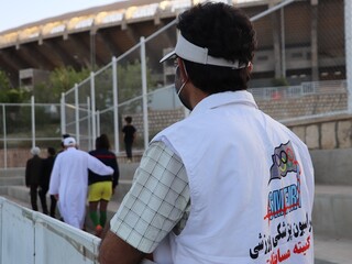 پوشش پزشکی اردوی تیم ملی فوتبال نابینایان توسط هیات پزشکی ورزشی فارس
