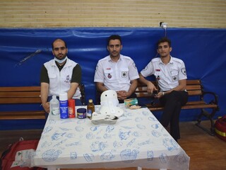 پوشش پزشکی اردوی تیم ملی دارت پیوند اعضاء در استان قم