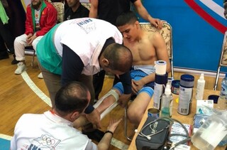 پوشش پزشکی مسابقات کشتی بین المللی  جام موحد و امامعلی حبیبی درسالن پیامبراعظم آمل / توسط هیات پزشکی ورزشی مازندران