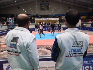 حضورپزشک و پزشکیارهیات پزشکی ورزشی فارس در مراسم پایانی نشست  هنرهای رزمی ثبت شده در یونسکو