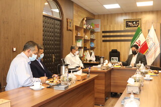 نشست هم اندیشی  رئیس سازمان بسیج ورزشکاران سپاه فجر و سرپرست هیات پزشکی ورزشی استان فارس
