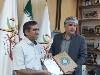 دکتر جمالیزاده و رئیس هیأت فوتبال استان کرمان