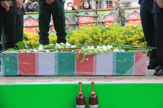 حضور پرسنل هیات پزشکی ورزشی مازندران در مراسم تشییع شهید گمنام