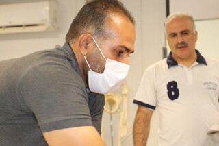 مرحله عملی دوره ماساژ ورزشی ویژه آقایان در شیراز