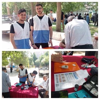 پوشش پزشکی همایش پیاده روی ایرانیان (یادواره غدیر) در شهرستان نظرآباد