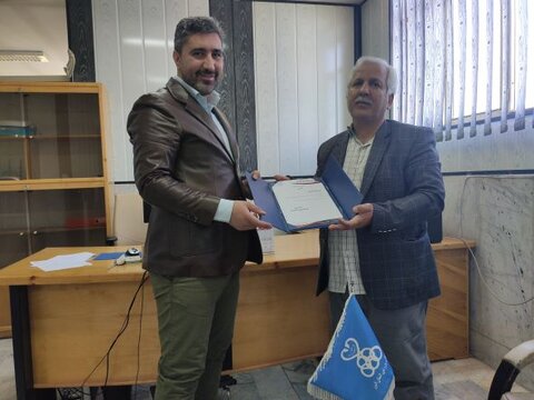 ابلاغ حکم دکترحسنی، مسئول کمیته پیشکسوتان هیات پزشکی ورزشی استان البرز