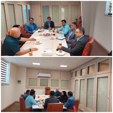 جلسه هیات رئیسه هیات پزشکی ورزشی استان البرز در پایگاه قهرمانی استان البرز