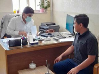 معاینات پزشکی تیم واترپلو دانش آموزی استان مرکزی