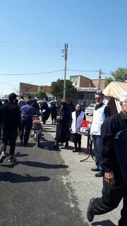 برپایی پایگاه سلامت در راهپیمایی جاماندگان اربعین در شهرستان خمین