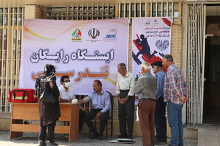 برپایی ایستگاه رایگان تندرستی توسط هیات پزشکی ورزشی فارس