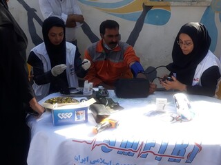 برپایی ایستگاه تندرستی - چهار محال و بختیاری