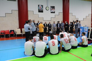 بازدید وزیر ورزش و جوانان و دکتر نوروزی از اردوی تیم ملی والیبال نشسته