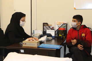 انجام معاینات پزشکی از تیم واترپلوی فارس اعزامی به مسابقات کشوری توسط هیات پزشکی ورزشی