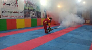 طرح ضدعفونی، سم پاشی، مه پاشی اماکن ورزشی در مازندران توسط هیات پزشکی ورزشی استان مازندران