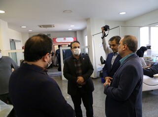 پیگیری پویش اهدای خون با حضور رئیس و دبیر فدراسیون پزشکی ورزشی