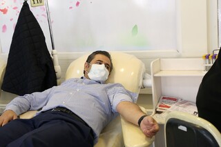 پیگیری پویش اهدای خون با حضور رئیس و دبیر فدراسیون پزشکی ورزشی